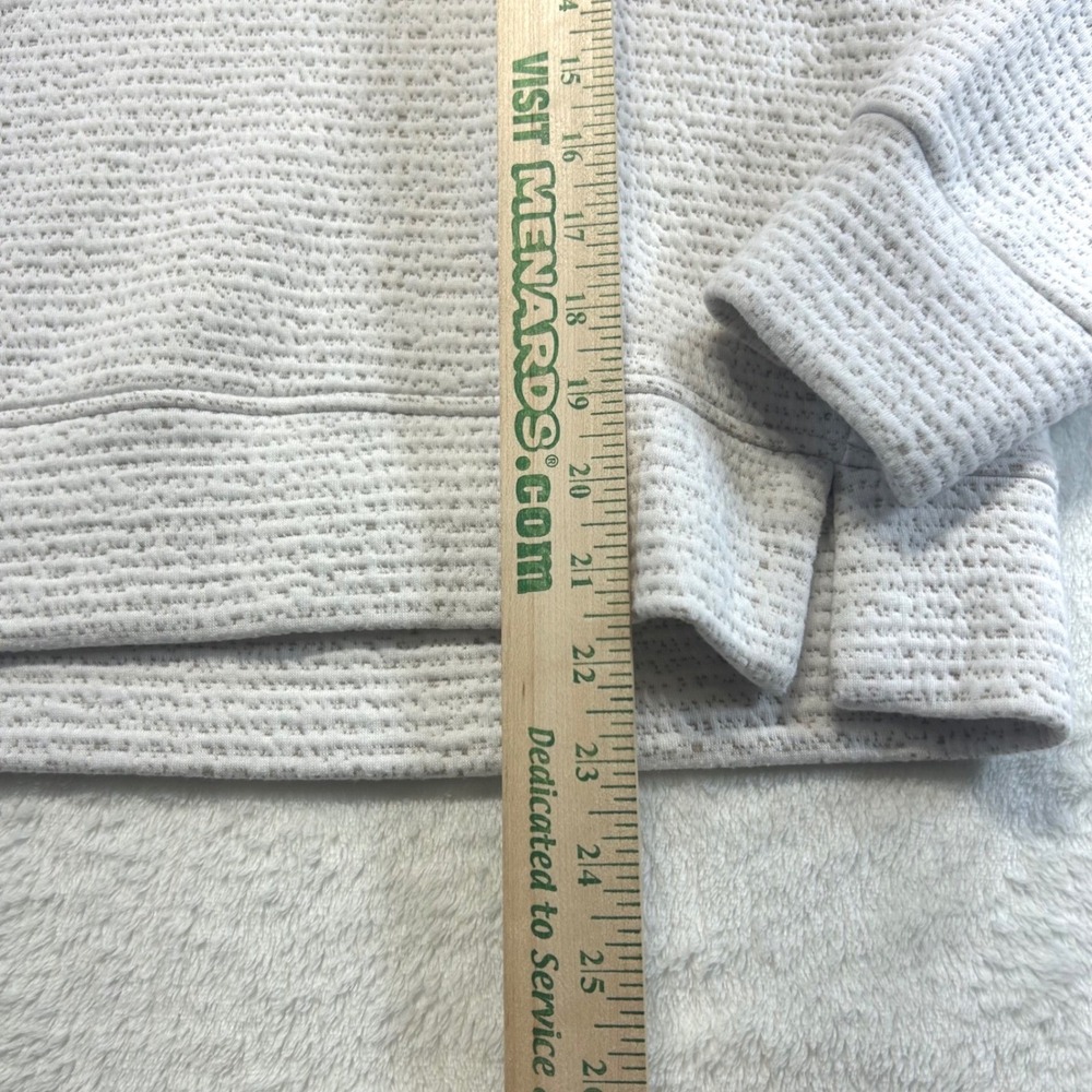 Calia Athleisure Cowl Neck Textured Pullover Size M Cream Minimalist Gorpcore - Picture 4 of 8
